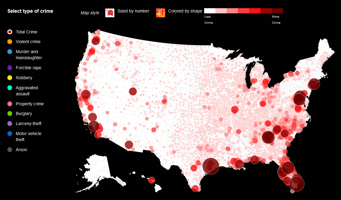 Where Do Crimes Happen In America? - Safer America