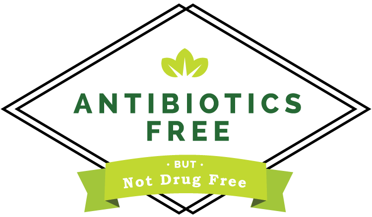 Antibiotic Free food Label