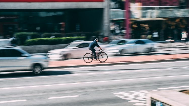 Picture of man riding bike