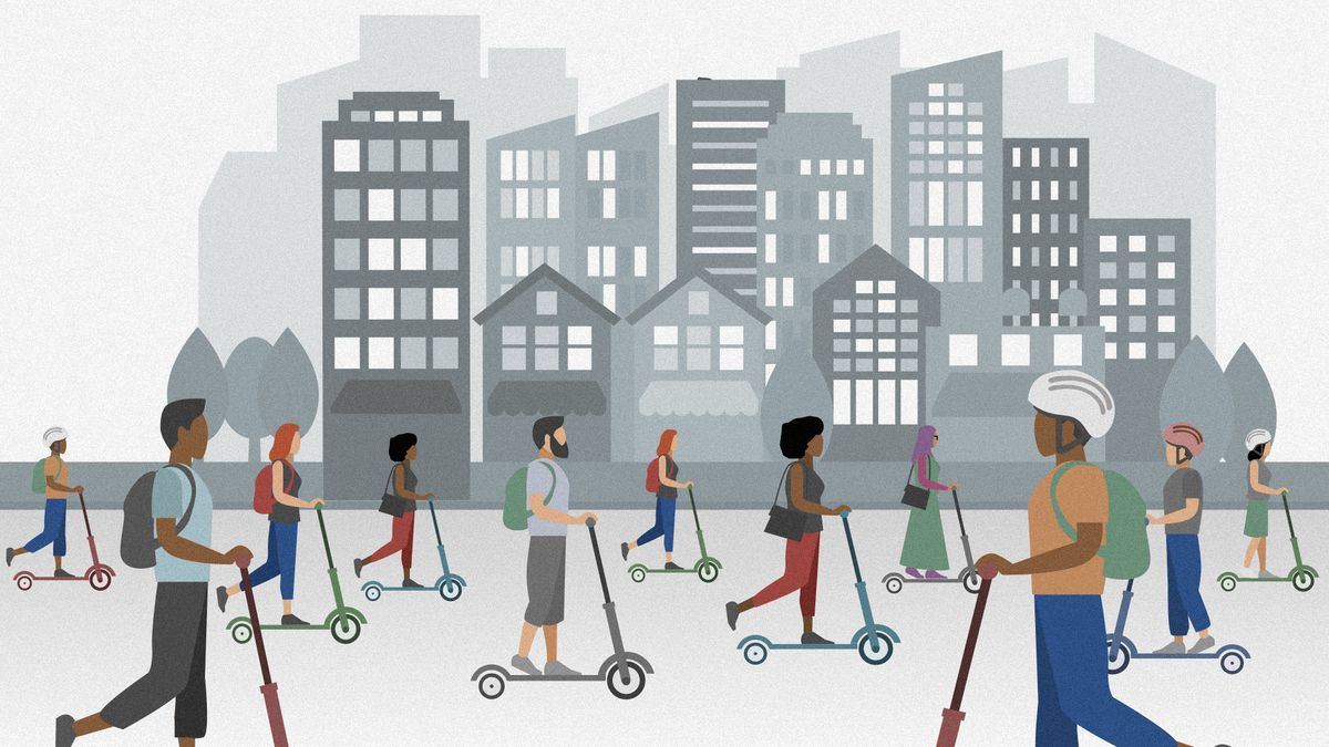 Electric scooters safety in busy cities