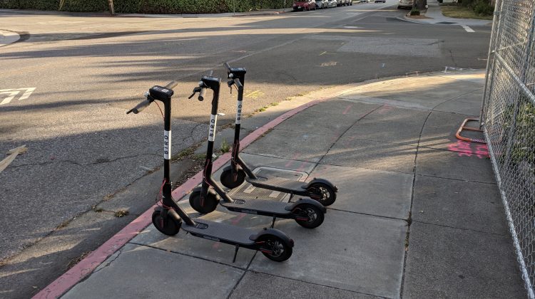 Dockless Bird Electric Scooters