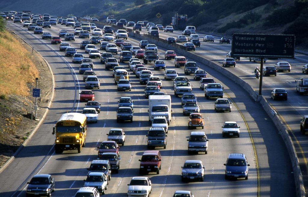 Los Angeles traffic jam