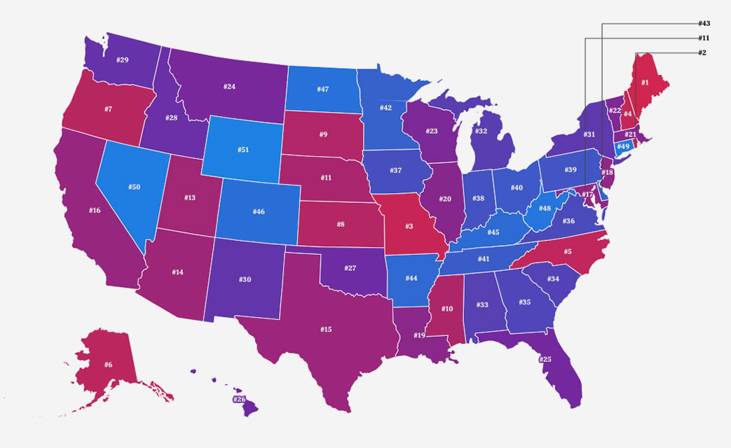 Thanksgiving Weekend Fatal Crash Rates Across the U.S. - Safer America