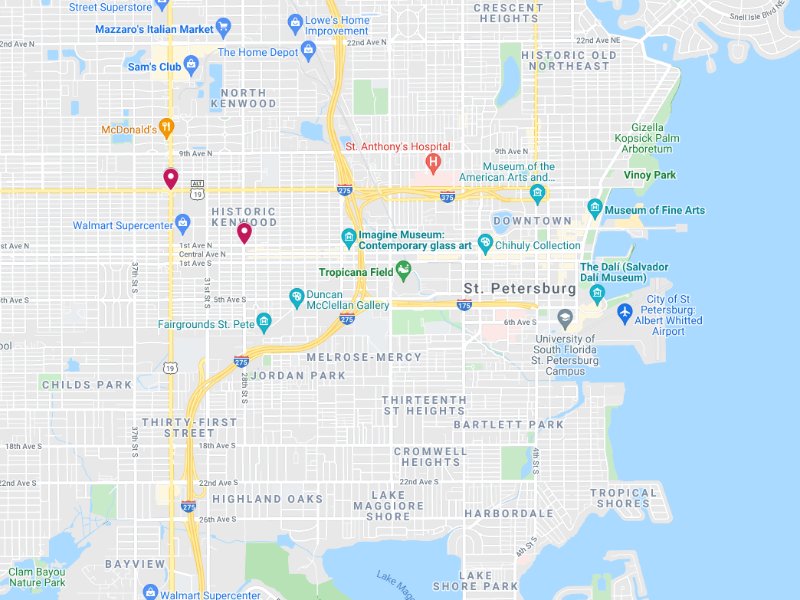 downtown st. petersburg dangerous intersections