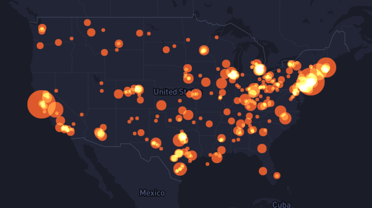 Pipeline Explosions Map