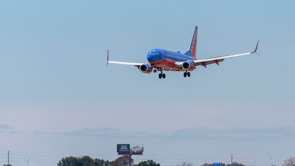 Southwest Airlines Plane Landing