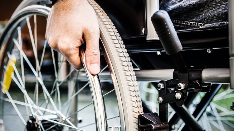 Disabled person in the workplace