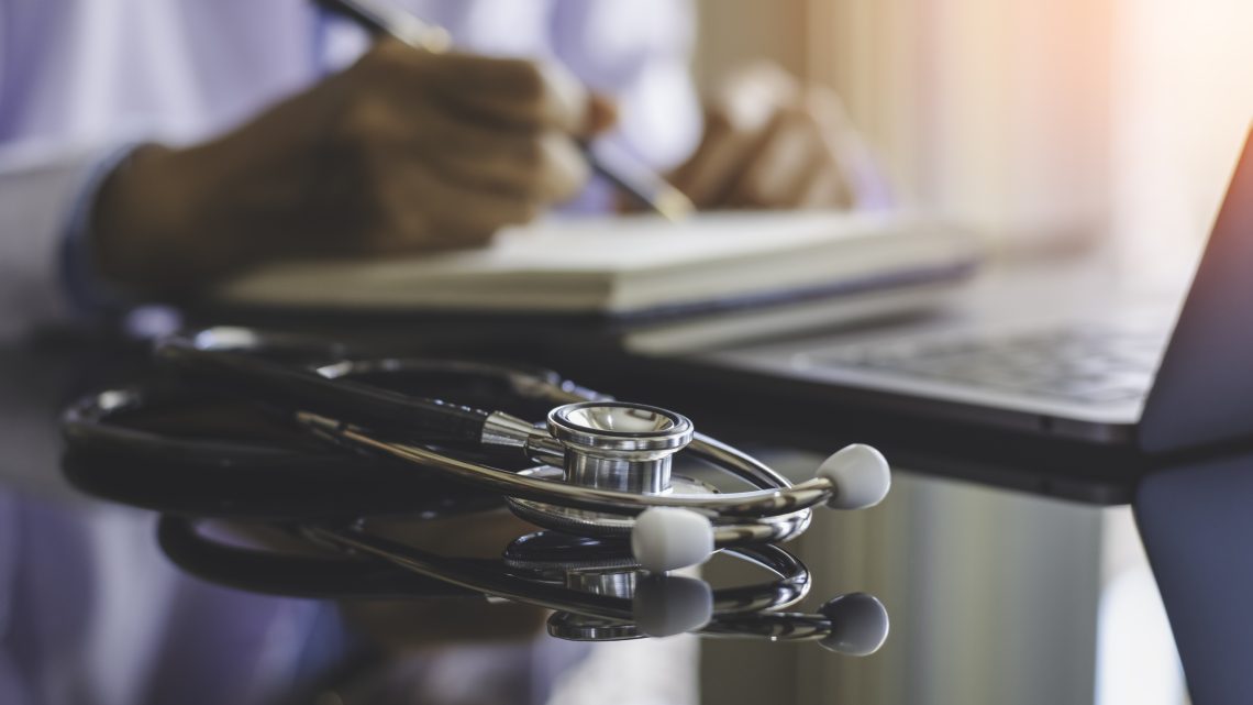 stethoscope on table